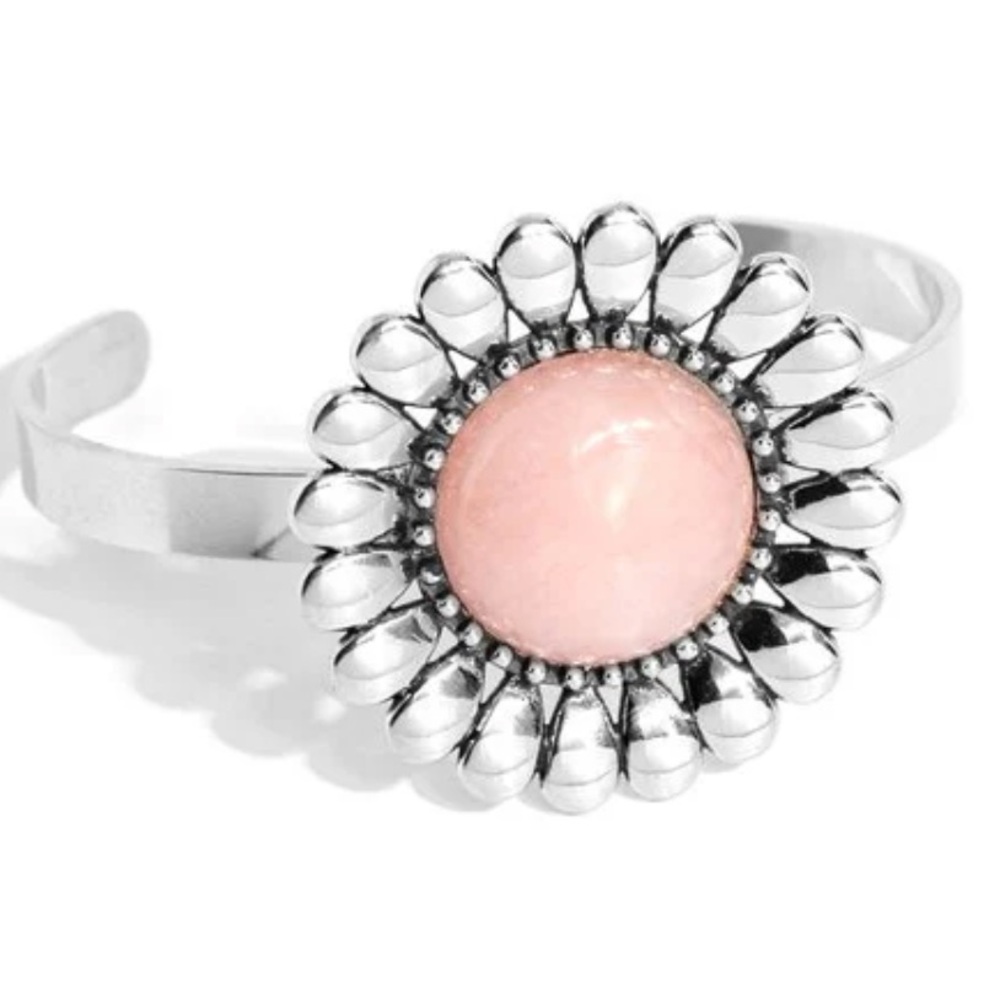 🩷☀️🩷 “ORGANIC ORCHARD” PINK SUNBURST CUFF BRACELET ~ PAPARAZZI ❗️ 🩷☀️🩷